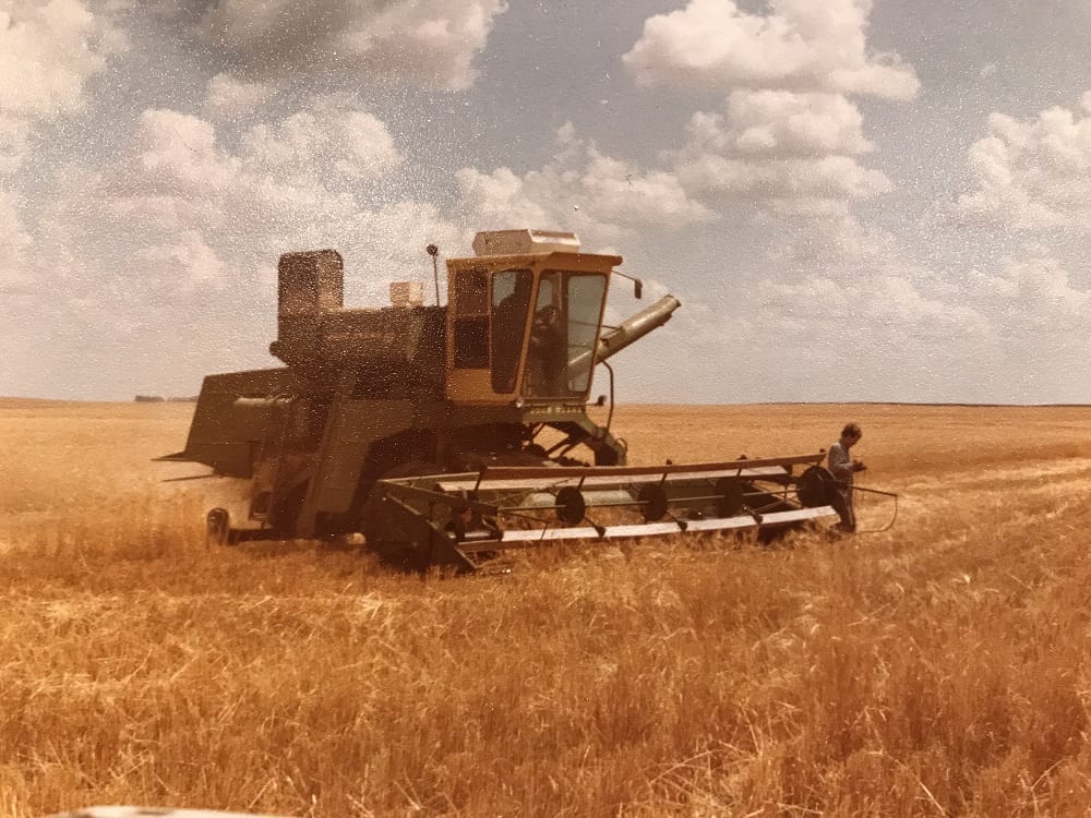 tractor on a field